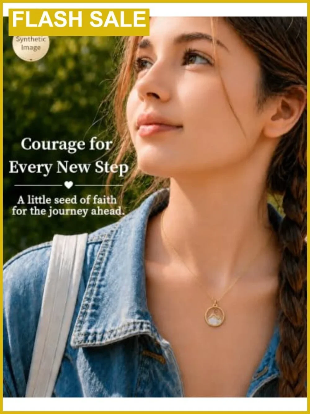 Mustard Seed Necklace 18K Gold Plated Pendant Faith Christian Gift
